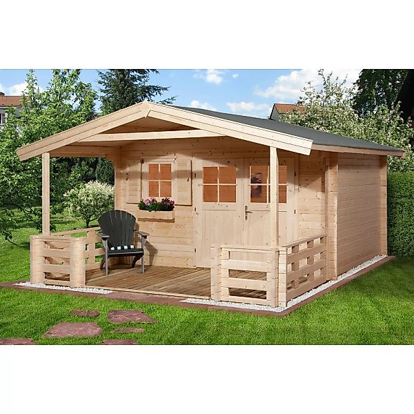 Weka Holz-Gartenhaus Satteldach Unbehandelt 590 cm günstig online kaufen