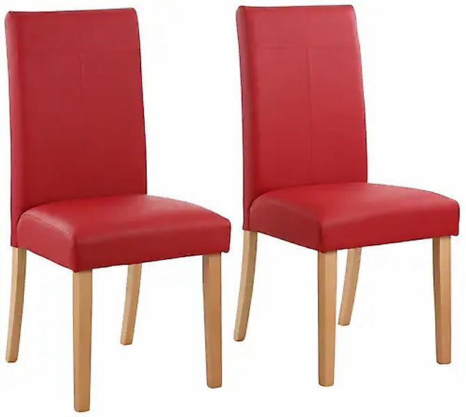 Home affaire 4-Fußstuhl »stuhlparade«, (Set), 2 St., Kunstleder günstig online kaufen