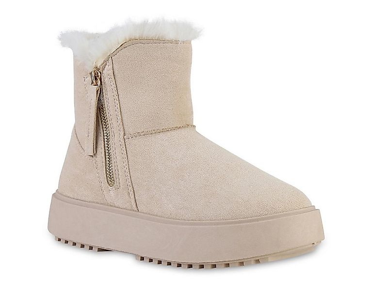 VAN HILL 841460 Winterstiefelette Damen Warm Gefütterte Winter Boots Stiefe günstig online kaufen