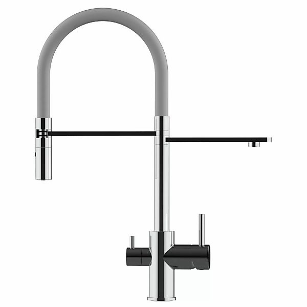 VIZIO NIEDERDRUCK 3 Wege Wasserhahn Küchenarmatur FL mit 360° Schwenkbarem günstig online kaufen