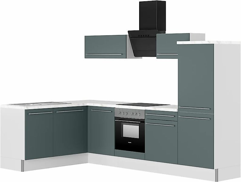 KOCHSTATION Küche "KS-Bern2", Stellmaße 175 x 295 cm, wahlweise mit E-Gerät günstig online kaufen