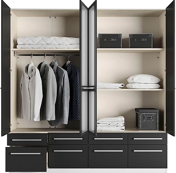 priess Kleiderschrank »Schrank Garderobe Wäscheschrank Barcelona in 5 Breit günstig online kaufen