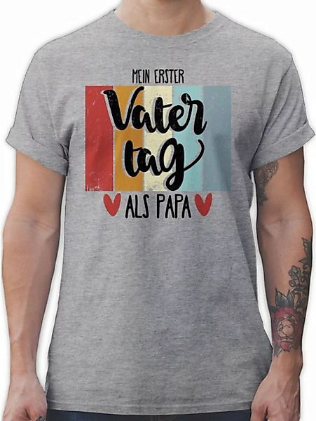 Shirtracer T-Shirt Mein erster Vatertag als Papa Vatertag Geschenk für Papa günstig online kaufen