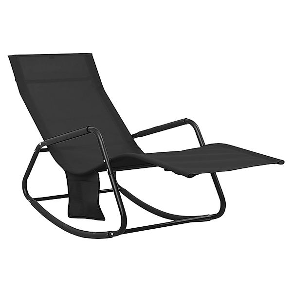 vidaXL Gartenliege Sonnenliege Stahl und Textilene günstig online kaufen