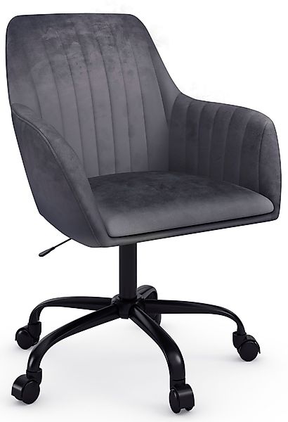 INOSIGN Bürostuhl Perry2, eleganter Samtstuhl, schwarzes günstig online kaufen