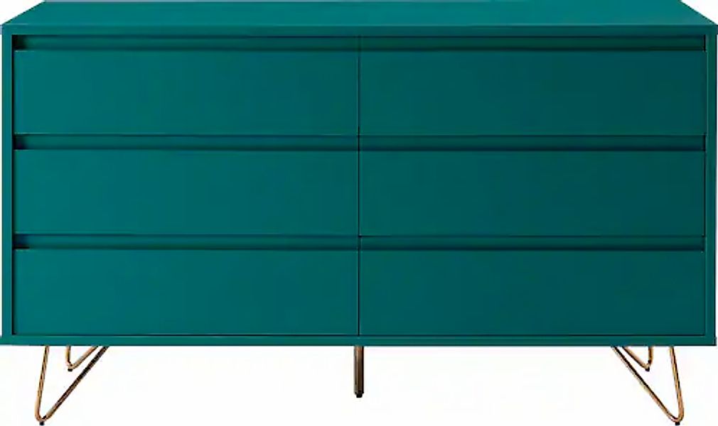 SalesFever Kommode »Bolton Design Sideboard mit Stauraum« Haarnadelbeine au günstig online kaufen
