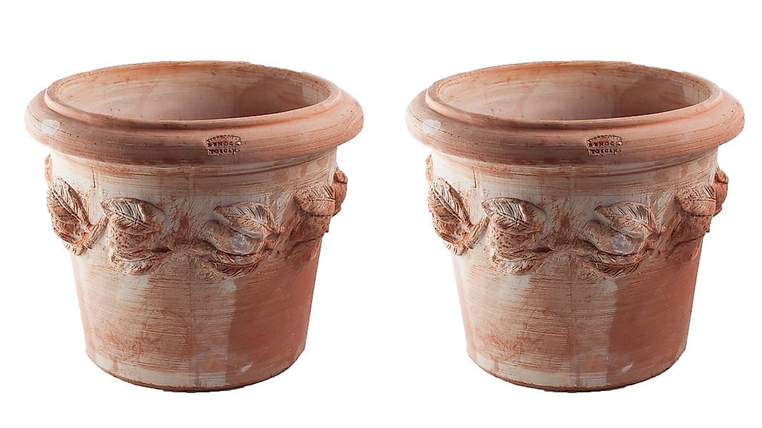 Teramico Pflanzkübel Terrakotta Planzenkübel SET 2 günstig online kaufen