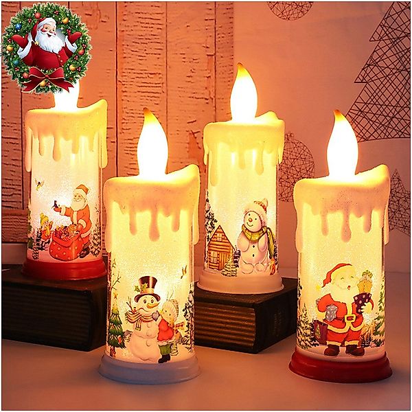 Sunicol LED-Kerze Weihnachten LED Flammenlose Kerzen, günstig online kaufen