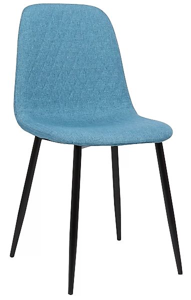 Stuhl Giverny Stoff Blau günstig online kaufen