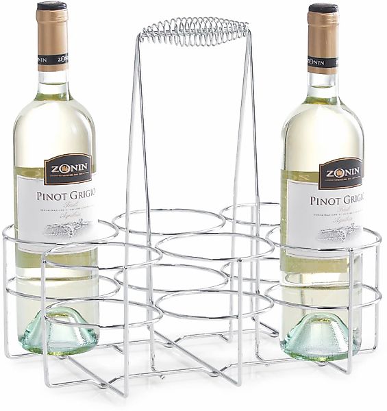 Zeller Present Flaschenkorb Flaschenhalter für 6 Flaschen günstig online kaufen