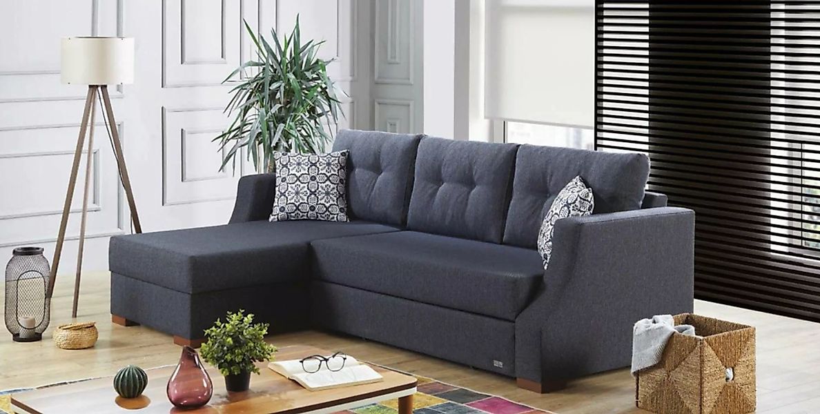 JVmoebel Ecksofa Sofa Designer mit Bettfunktion Ecksofa L-Form, Made in Eur günstig online kaufen