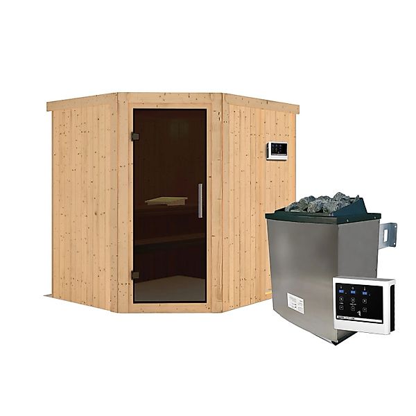 Chillroi Sauna Mitchell SET Naturbelassen mit 9kW Ofen günstig online kaufen