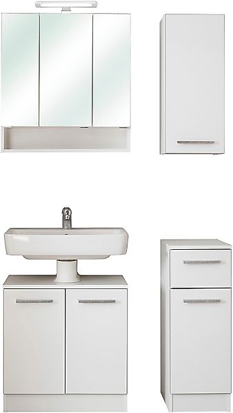 Saphir Badmöbel-Set »Quickset 953 4-teilig, Waschbeckenunterschrank und LED günstig online kaufen
