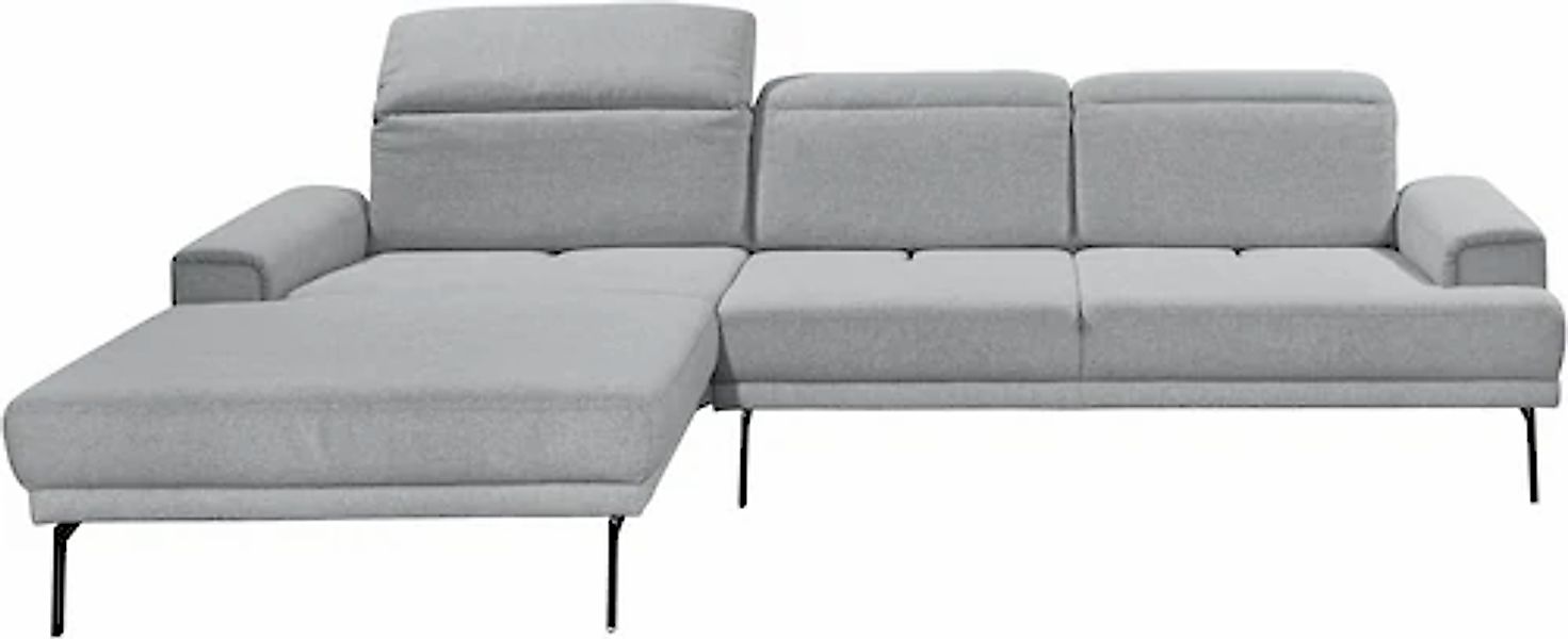 Musterring Ecksofa »MR 4580«, mit Kopf- und Sitztiefenverstellung, Metallfu günstig online kaufen