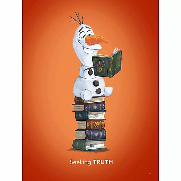 Komar Poster Frozen Olaf Reading Disney B/L: ca. 30x40 cm günstig online kaufen