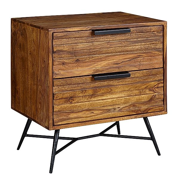 FINEBUY Nachtkonsole FB50916 (60x60x40 cm Massivholz günstig online kaufen