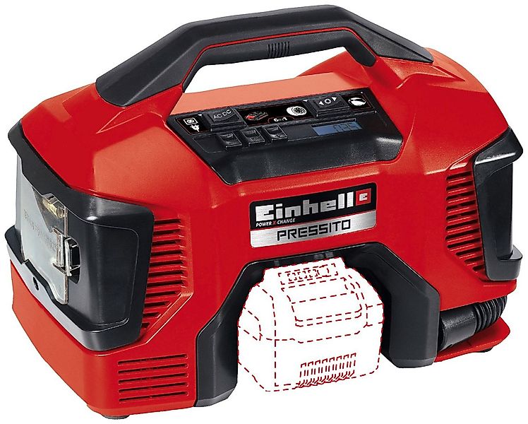Einhell Kompressor Pressito, 90 W, max. 11 bar, 20 l, Power X-Change, Inkl. günstig online kaufen