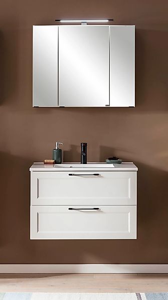 welltime Badmöbel-Set "Lana" Komplett-Set, 2 Stk. tlg. Badezimmer-Set, 2-te günstig online kaufen