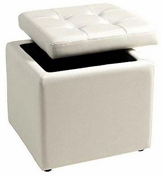 Home affaire Sitzwürfel 1 Stk. tlg. mit gepolstertem Deckel günstig online kaufen