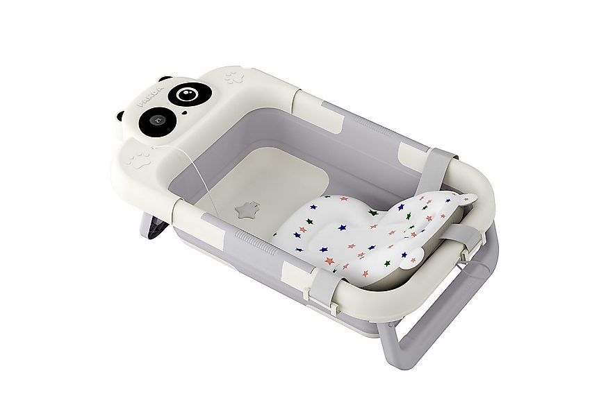 FIVMEN Babybadewanne Faltbare Babybadewanne Mit Badekissen Und Integriertem günstig online kaufen