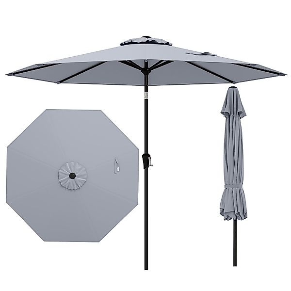 COSTWAY Sonnenschirm Ø270cm Balkonschirm, 30° neigbar, günstig online kaufen