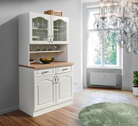 wiho Küchen Küchenbuffet "Linz" 100 cm breit, in Landhaus-Optik günstig online kaufen