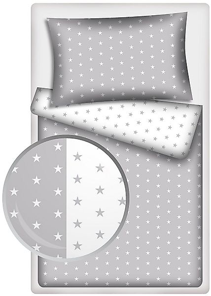 KiGATEX Kinderbettwäsche Kinder Wendebettwäsche 100% Baumwolle günstig online kaufen