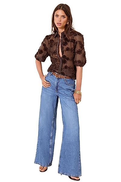 LIPSY Hemdbluse Lipsy Hemd aus geblümtem 3D-Stoff, Regular (1-tlg) günstig online kaufen