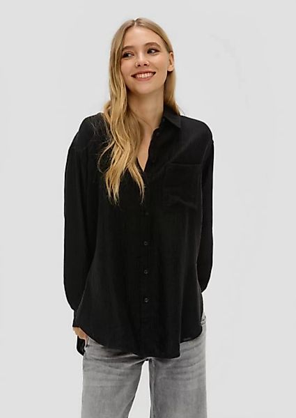 QS Langarmbluse Hemd im Oversized-Look günstig online kaufen