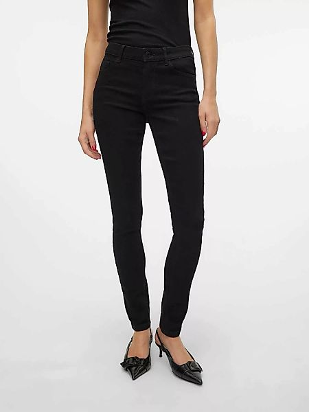 Vero Moda Skinny-fit-Jeans "VMELLY MR SKINNY JEANS BLK NOOS" günstig online kaufen