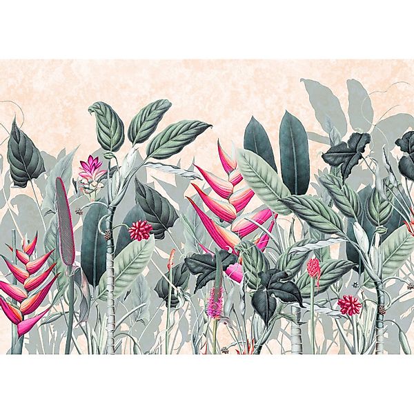 Komar Vliestapete Soft Jungle 350 cm x 250 cm Grün günstig online kaufen