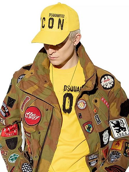 Dsquared2 Baseball Cap BE ICON BE COOL Spray-Effekt Baseballkappe Kappe Cap günstig online kaufen