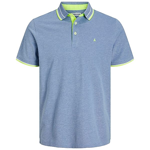 Jack&Jones Poloshirt mit Kontrastdetails Farbe blau Größe: 4XL günstig online kaufen