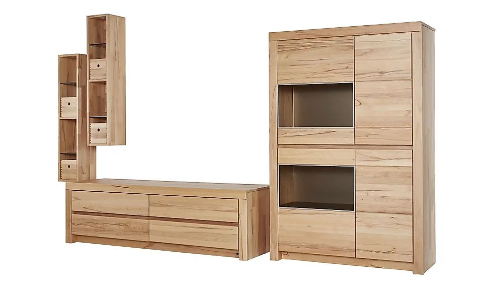 WÖSTMANN Wohnwand  Soleo 3000 ¦ holzfarben ¦ Maße (cm): B: 310 H: 201 T: 52 günstig online kaufen
