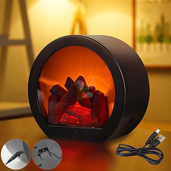 MUPOO LED Laterne LED Kamin USB-/Batteriebetrieben günstig online kaufen