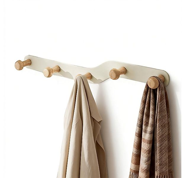 TUWENA Garderobenhaken Kleiderhaken Wand, Garderobenhaken mit Holz Haken, P günstig online kaufen