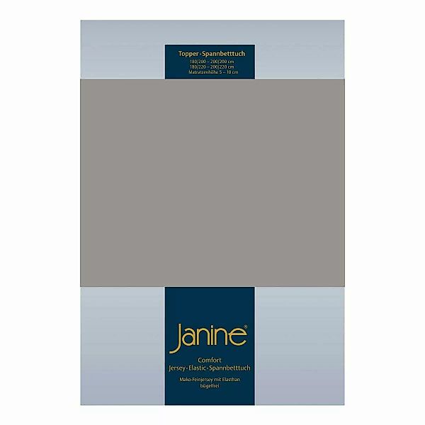 Janine Topper-Spannbetttuch 5001 (für Box-Spring Betten) schwarz Größe:  15 günstig online kaufen