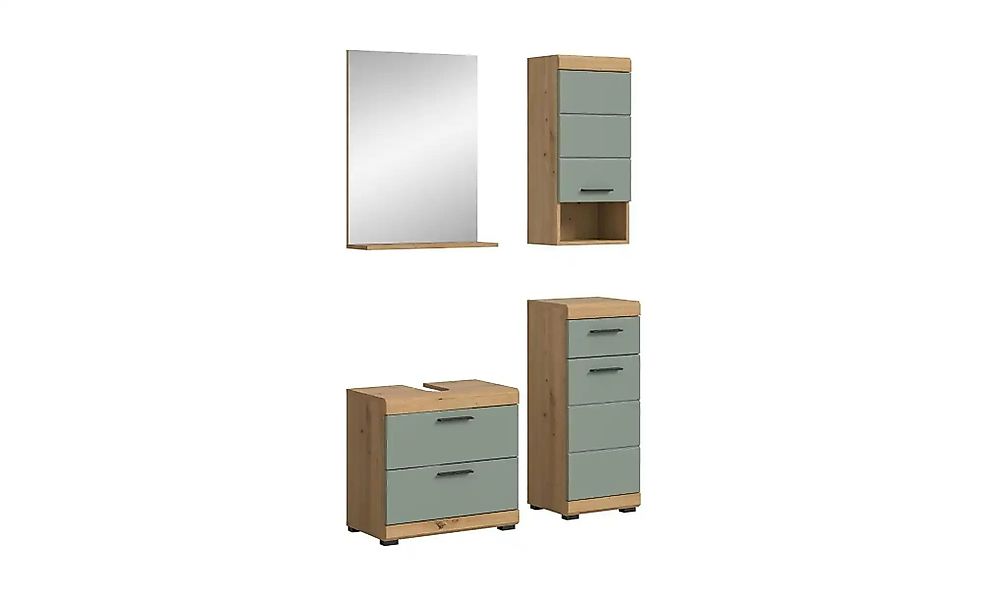 Badmöbel-Set SCHLOONSEE  4 teilig  bestehend aus: Waschbeckenunterschrank günstig online kaufen