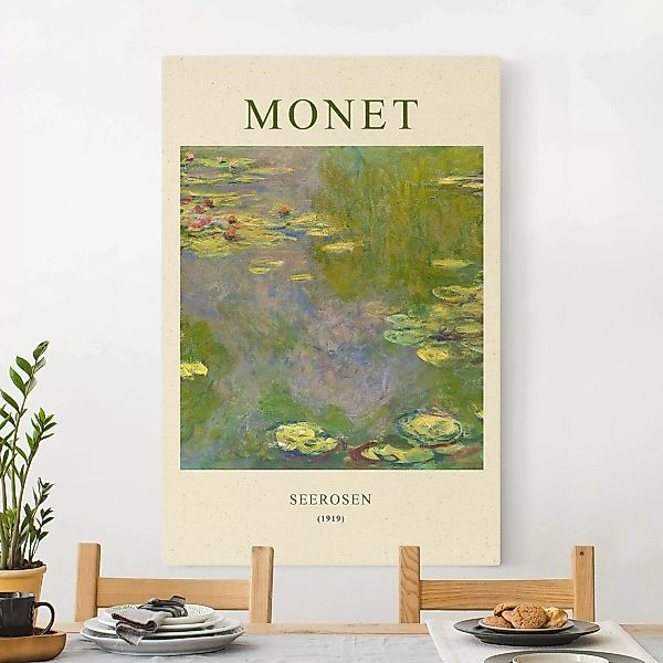 Leinwandbild auf Naturcanvas Claude Monet - Seerosen - Museumsedition günstig online kaufen