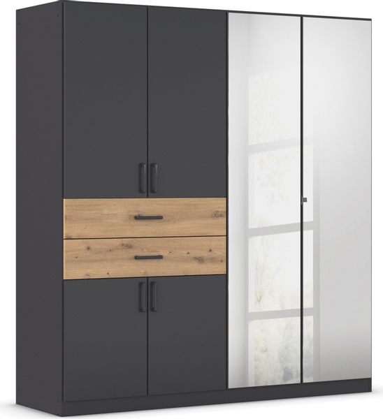 rauch Drehtürenschrank "Maika" mit Spiegel, 2 Schubladen, in verschiedenen günstig online kaufen