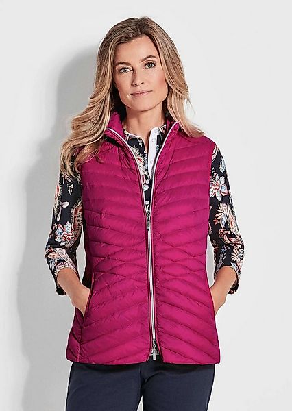 GOLDNER Kurzweste Kurzgröße: Taillierte Daunenweste mit Stehkragen Hüftbede günstig online kaufen