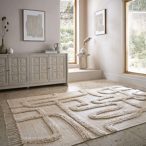 FLAIR RUGS Teppich "Loma" rechteckig 20 mm Höhe mit Fransen günstig online kaufen