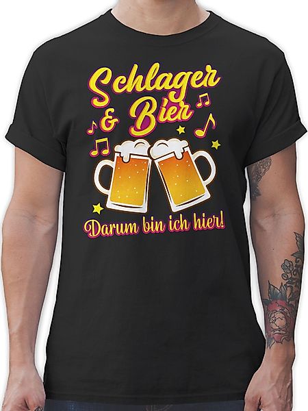 Shirtracer T-Shirt Schlager & Bier darum günstig online kaufen