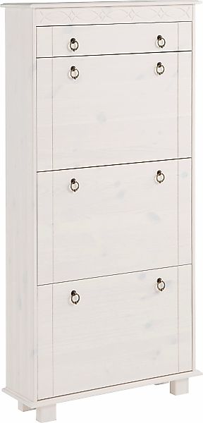 Home affaire Schuhschrank "Indra", aus massiver Kiefer, FSC, Breite 70 cm, günstig online kaufen