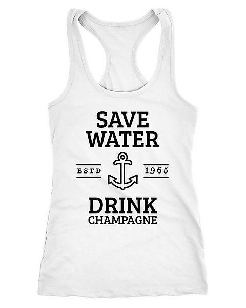 MoonWorks Tanktop Damen Tanktop Save water drink Champagne Racerback Moonwo günstig online kaufen