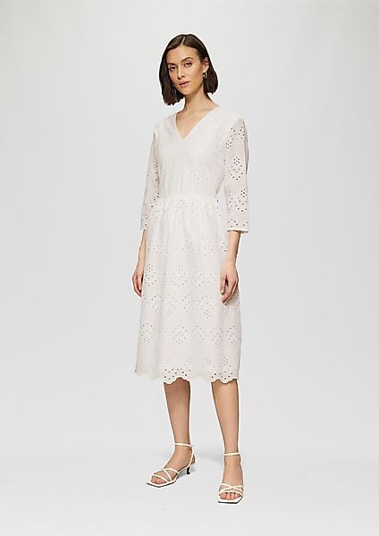 s.Oliver Minikleid Kleid Midikleid aus Broderie günstig online kaufen
