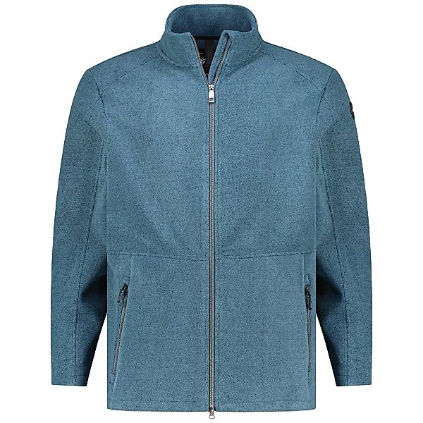 STOY Strickfleecejacke Farbe graublau Größe: 6XL günstig online kaufen