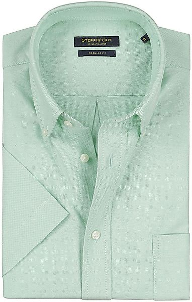 Steppin' Out Short Sleeve Hemd Hellgrün - Größe M günstig online kaufen
