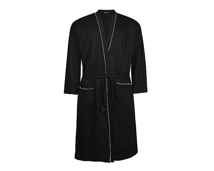 ADAMO Morgenmantel Adamo Hausmantel leicht schwarz Übergröße, Baumwolle günstig online kaufen