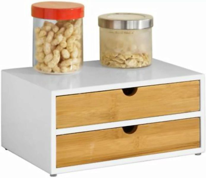 SoBuy® Kaffeekapsel Box Kapselspender Aufbewahrungsbox mit 2 Schubladen nat günstig online kaufen
